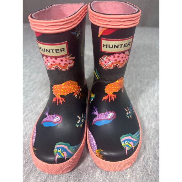 Hunter Original Boys Rubber Finish Wellington Boots Wellies Size 5 Black - Picture 7 of 7